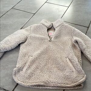 Cozy Cream Kids Sherpa Pullover